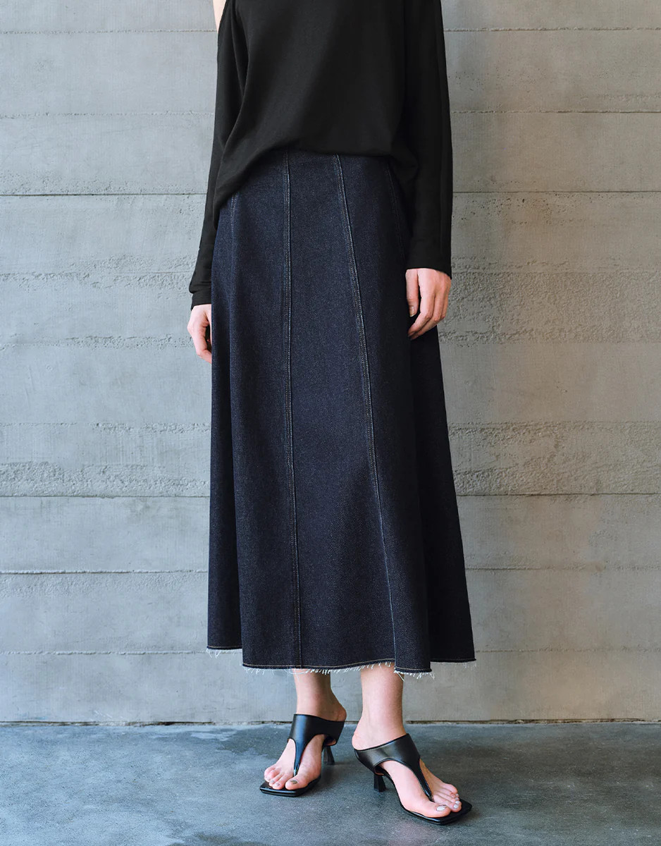 Midi Denim Skirt | Urban Revivo