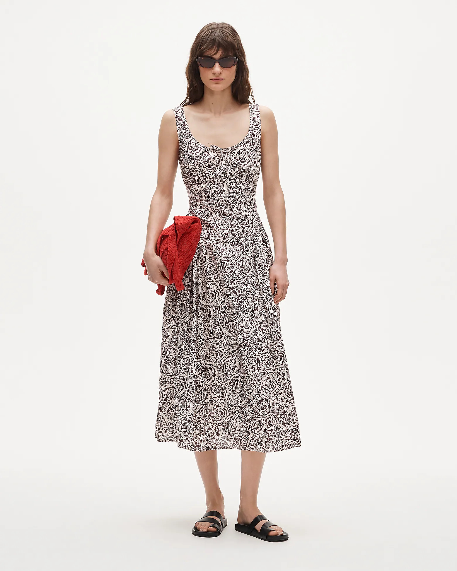 Midi dress in Liberty® floral fabric | J. Crew US