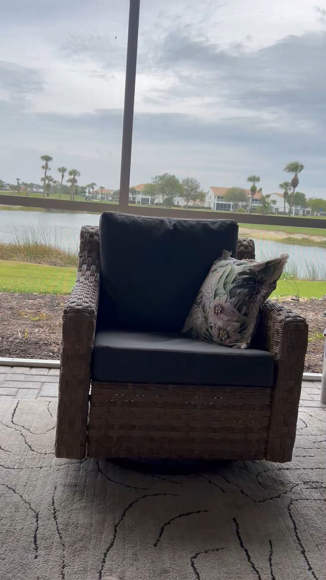 Nothing better than a swivel glider with a view 

#LTKHome
