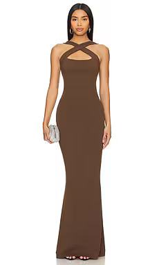 Nookie Viva 2 Way Gown in Mocha from Revolve.com | Revolve Clothing (Global)