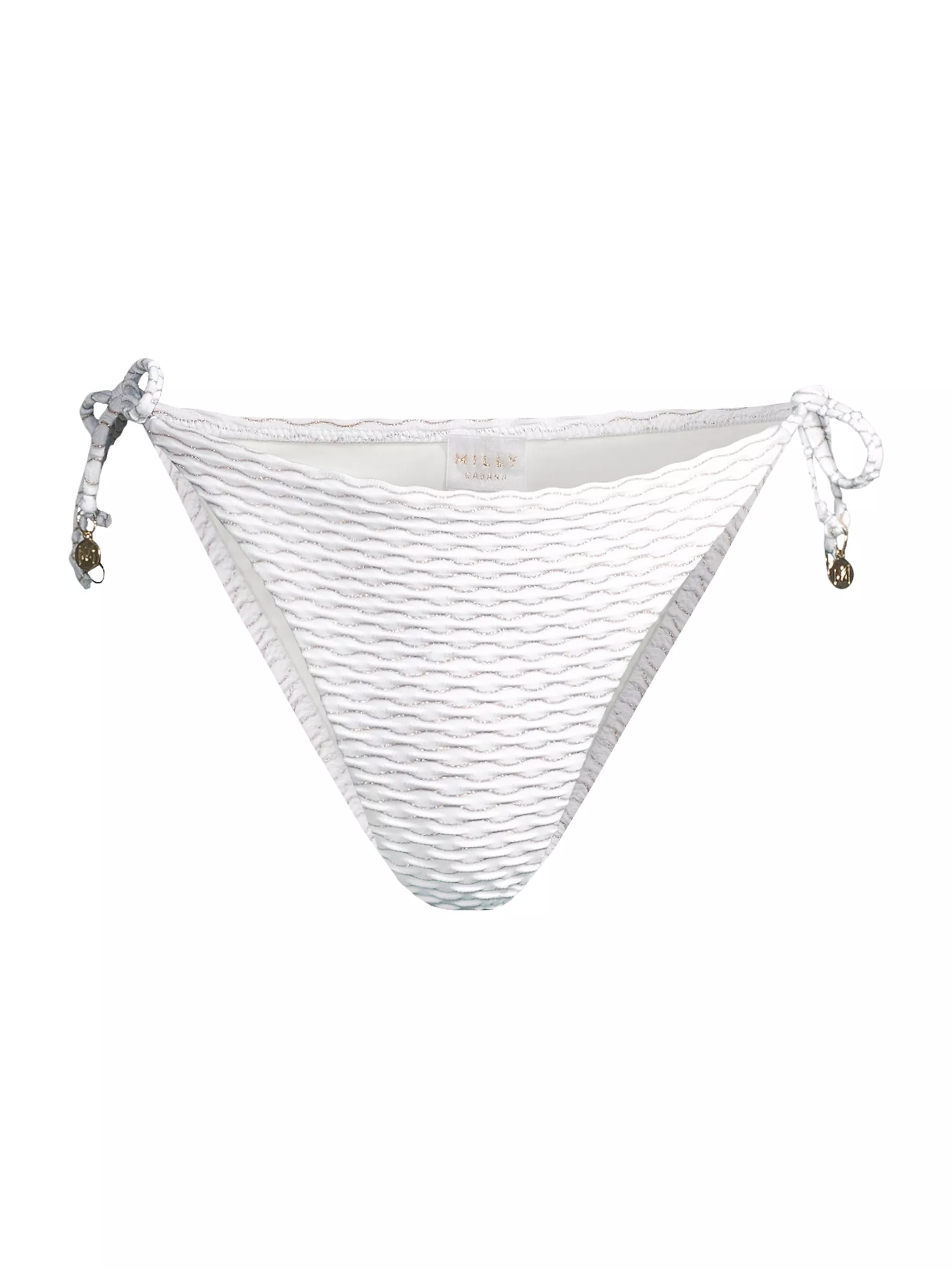 Textured Waves String Bikini Bottoms | Saks Fifth Avenue