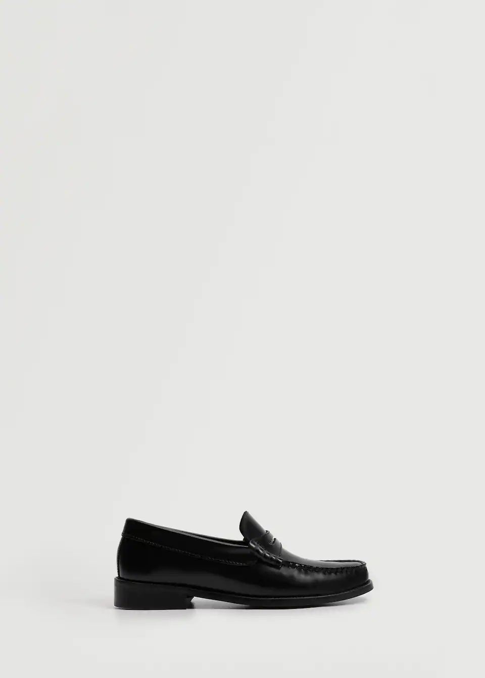 Leather penny loafers | MANGO (US)