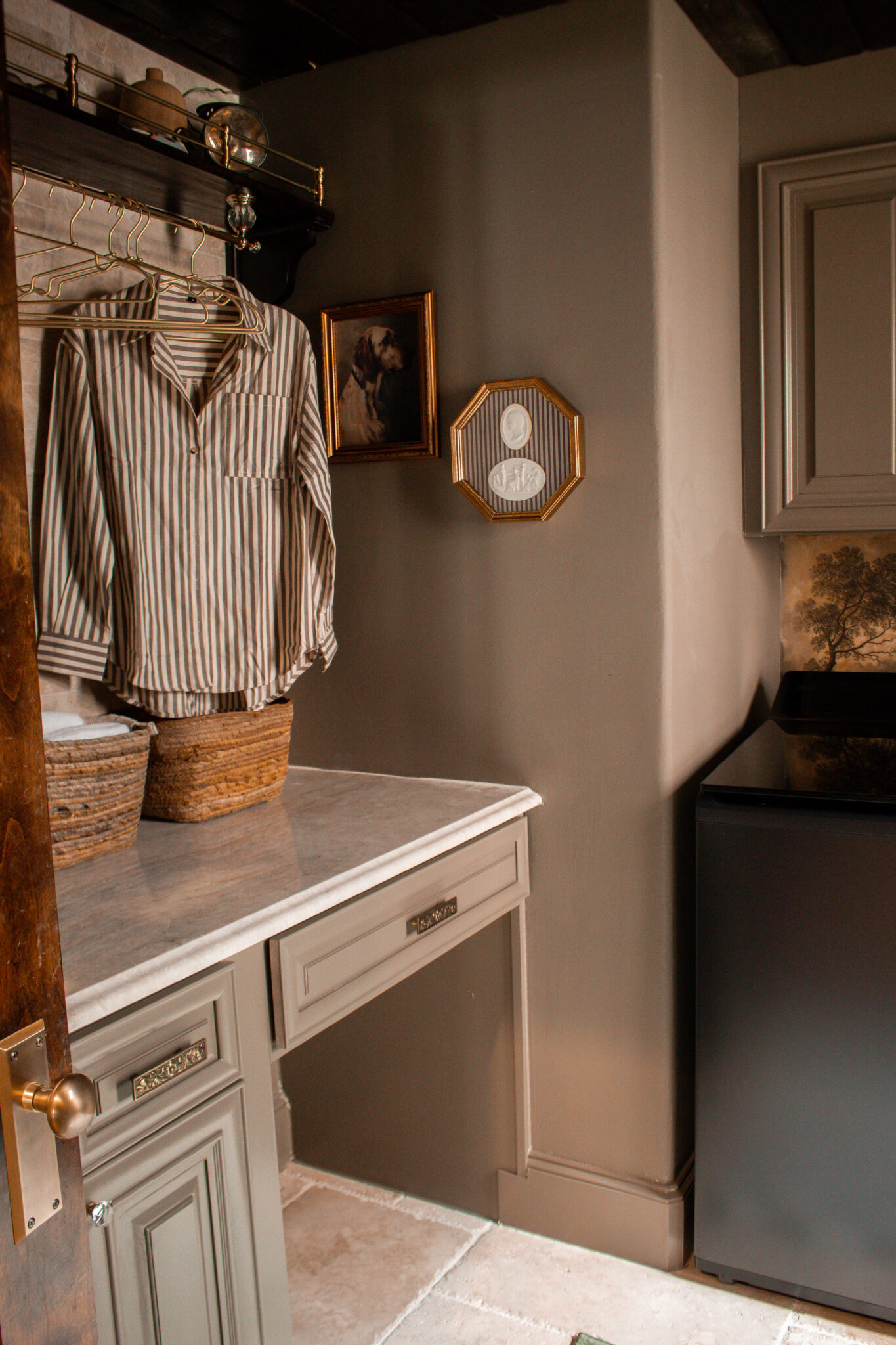 Laundry rooms deserve to be just as beautiful as the rest of your home. This vintage European-inspired design combines classic textures, elegant lighting, natural materials, and smart storage for a space you'll actually enjoy spending time in. Browse all the sources through the link!

#LTKSeasonal #LTKHome