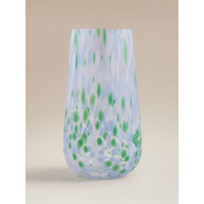 Green Handmade Confetti Bullet Vase | George