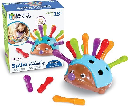 Learning Resources Spike The Fine Motor Hedgehog - 14 Pieces, Ages 18+ months Toddler Learning To... | Amazon (US)