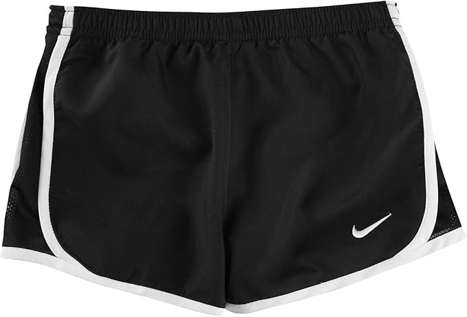 NIKE Girls' Dry Tempo Running Shorts (Black (167358-019)/White/White, 2T Toddler) | Amazon (US)