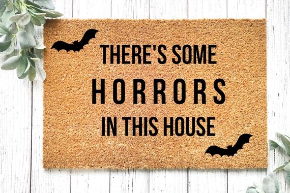 Funny Halloween WAP Doormat Horrors in This House Welcome - Etsy | Etsy (US)