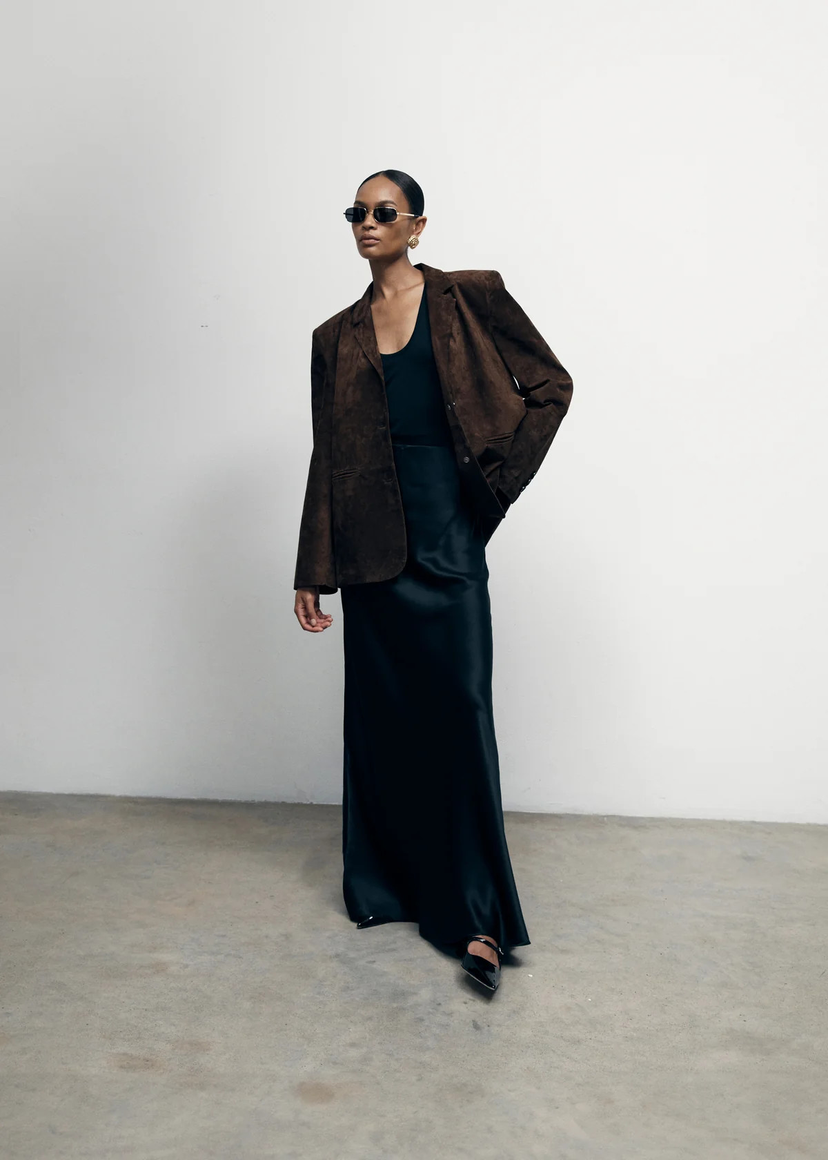 Brown Suede Blazer | DE SAVARY LONDON