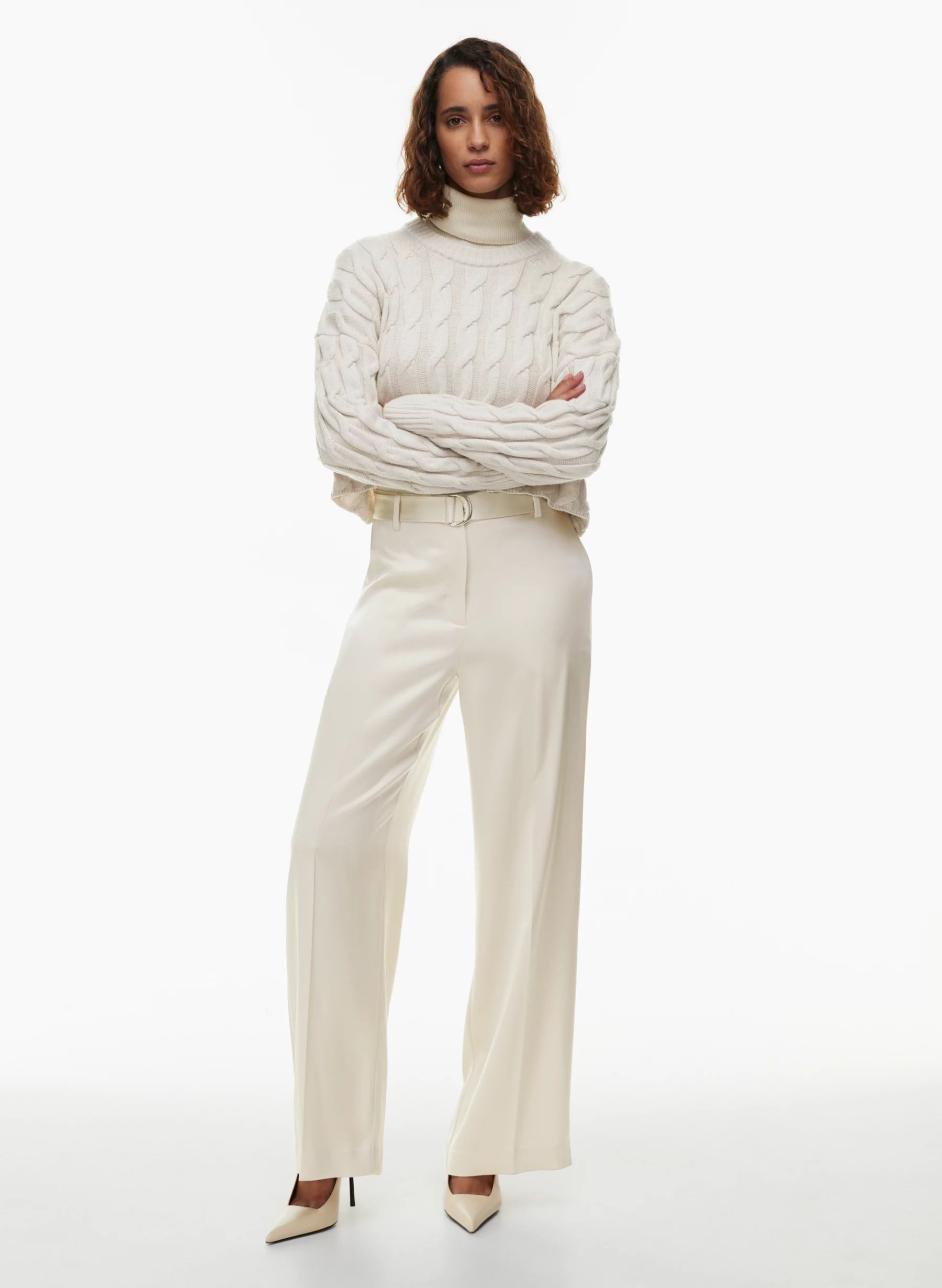 BECKET SATIN PANT | Aritzia