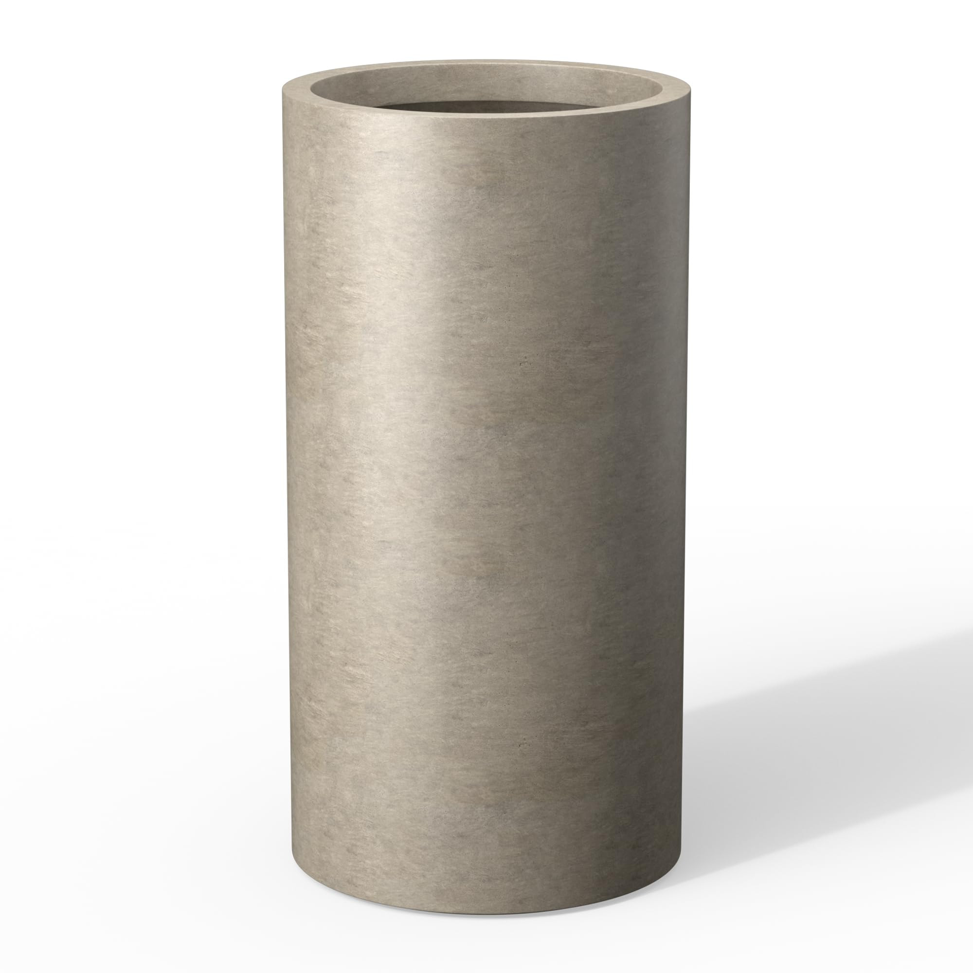 Kante 27.8 Inch Tall Cylindrical Planter, Large Round Plant Pots with Drainage Hole, Made with Co... | Amazon (US)
