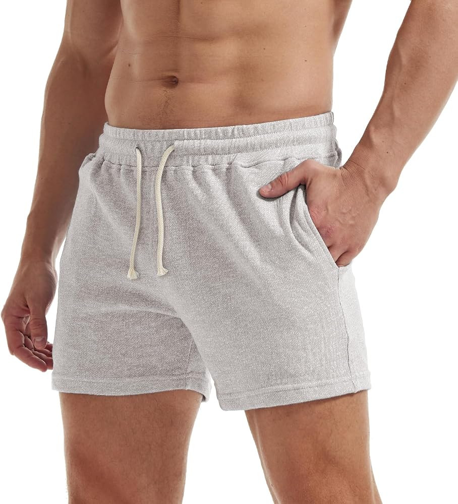AIMPACT Mens Athletic Sweat Shorts 5 Inch Elastic Waist Casual Pajama Short with Pocket Gym Worko... | Amazon (US)