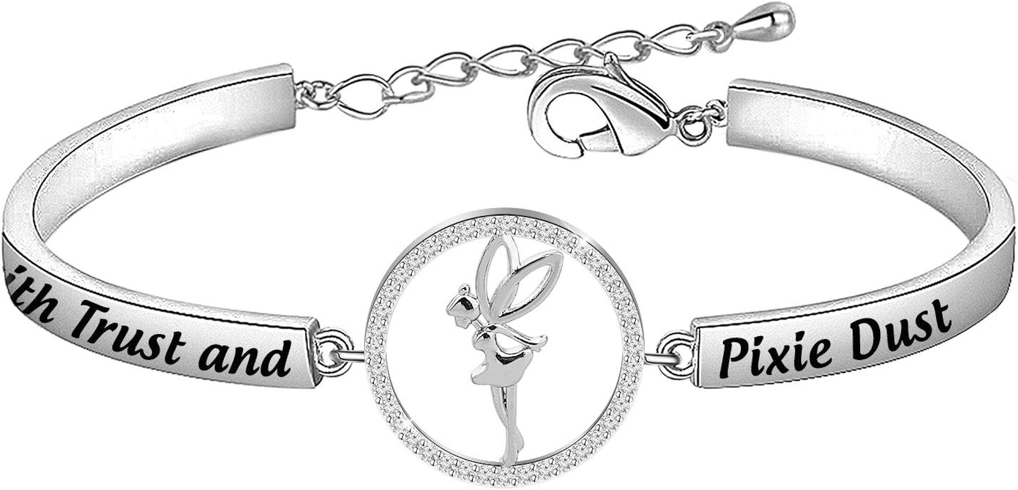 FUSTMW Fairy Bracelet Fairy Angel Wings Jewelry Gifts for Princess Women | Amazon (US)