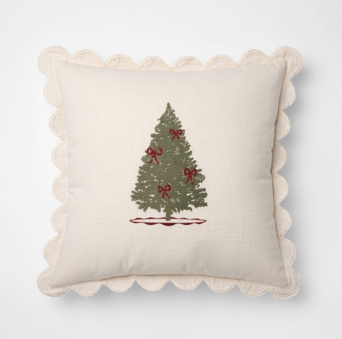 Scalloped embroidered Christmas pillow

#LTKOver40 #LTKHoliday #LTKHome