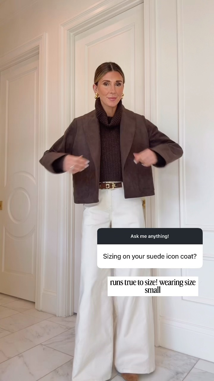 My suede icon coat from my @Splendid collection!