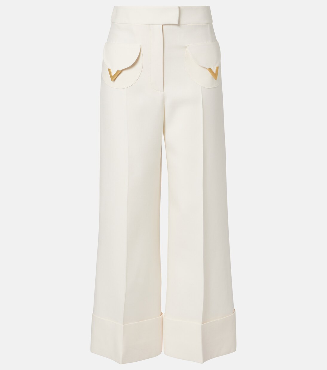 Crepe Couture wide-leg pants | Mytheresa (UK)