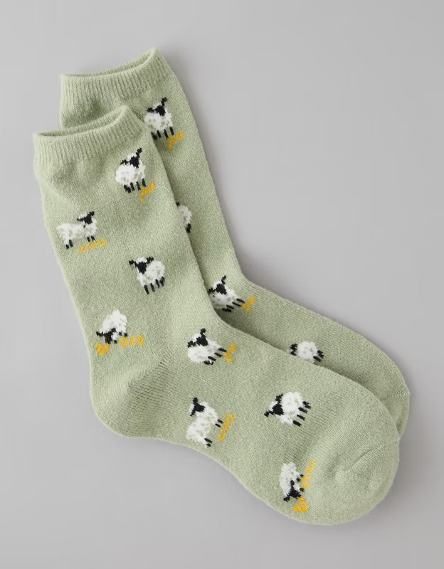AE Sheep Crew Socks | American Eagle Outfitters (US & CA)