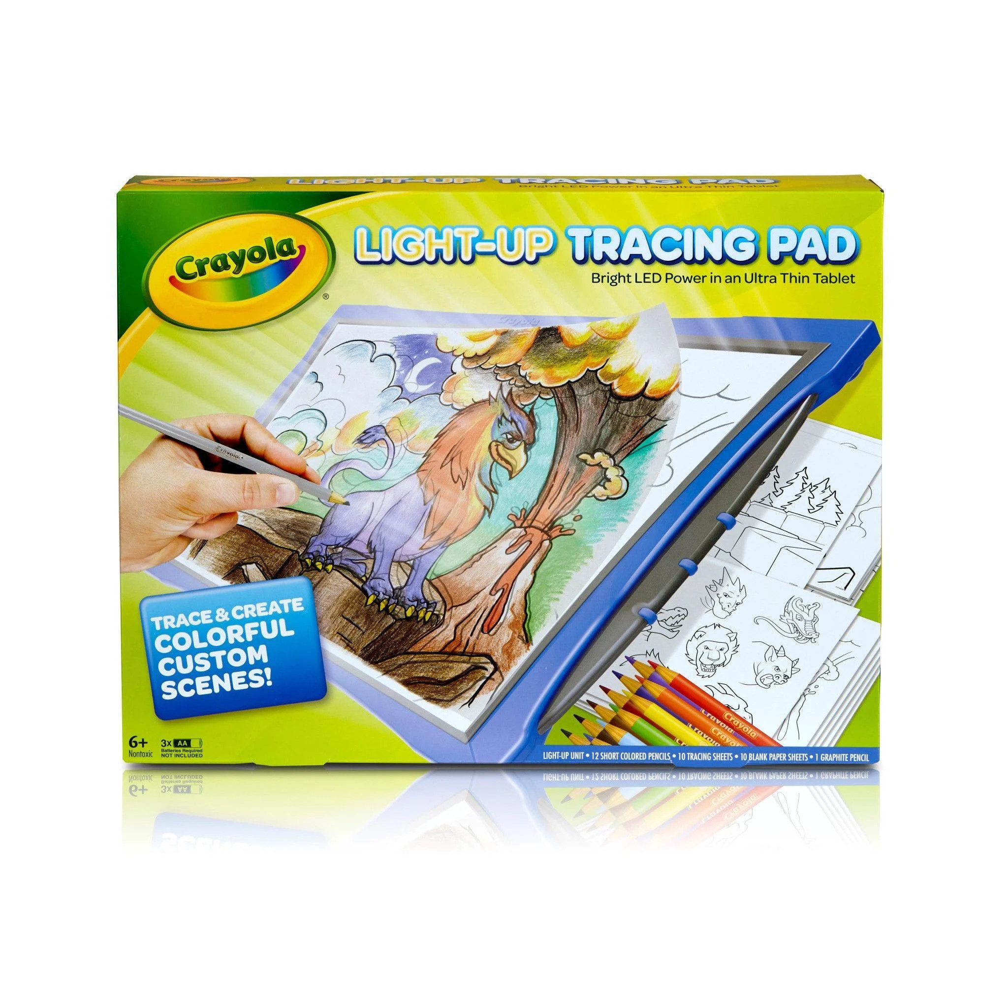 Crayola Light-Up Tracing Pad, Blue, Colored Pencils, Holiday Gift for Kids & Artists, Arts & Craf... | Walmart (US)