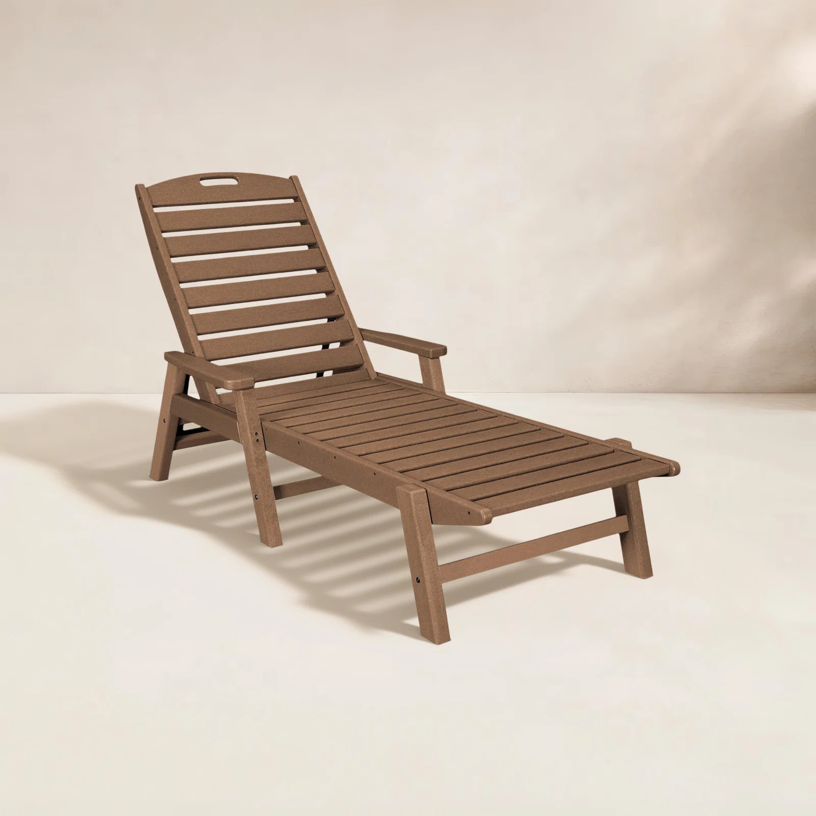POLYWOOD Nautical Chaise with Arms | Wayfair North America