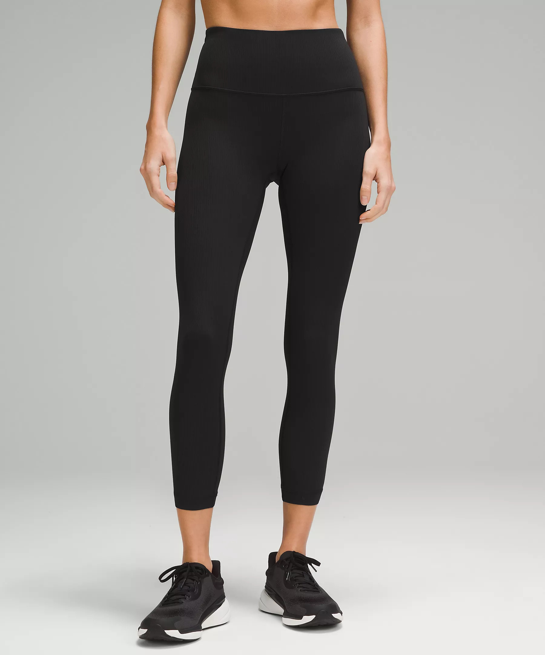Wunder Train High-Rise Ribbed Crop 23" | Women's Capris | lululemon | Lululemon (US)