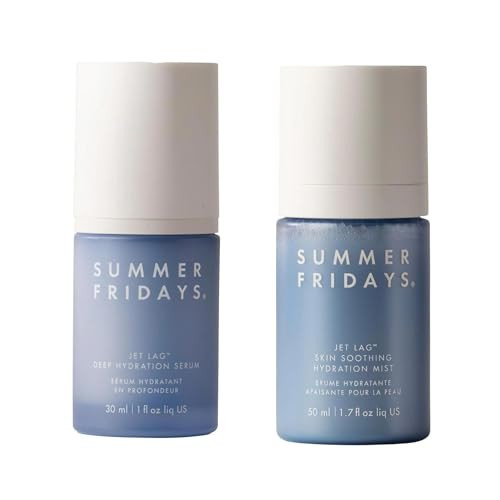 Summer Fridays Jet Lag Soothing Hydration Duo – Skin Soothing Hydration Mist (1.7 Fl Oz), Deep Hydration Serum (1 Oz), Calming Skincare for Soft, Radiant, Moisturized Skin | Amazon (US)