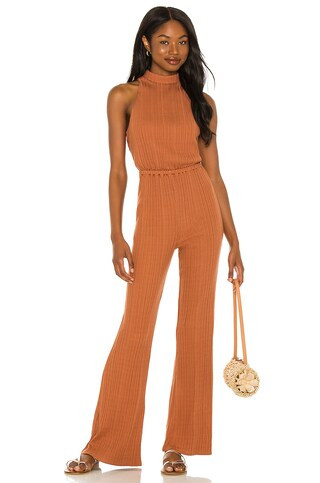 House of Harlow 1960 x Sofia Richie Caro Jumpsuit in Terracotta from Revolve.com | Revolve Clothing (Global)