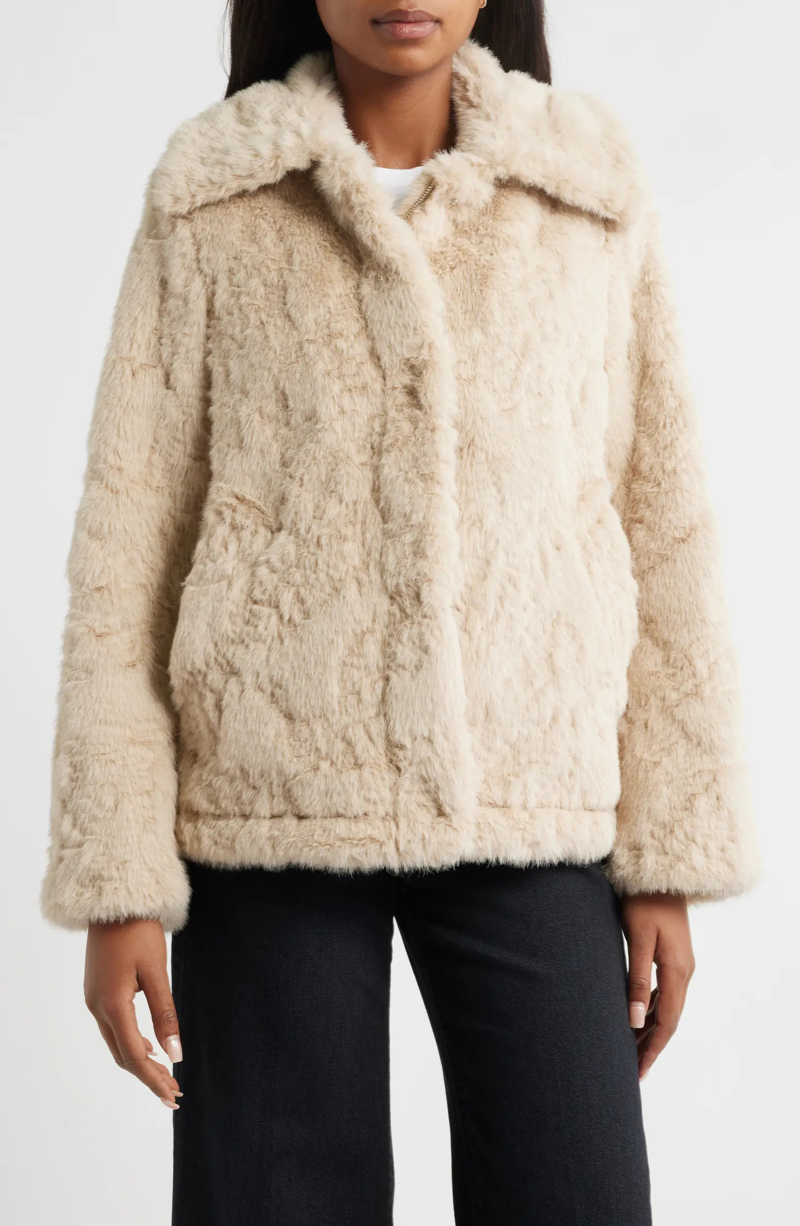 Sam Edelman Faux Fur Jacket | Nordstrom | Nordstrom
