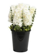 25in Outdoor Safe Faux Hydrangea Drop In Arrangement | TJ Maxx