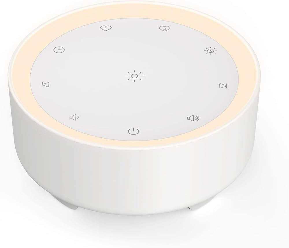 Kipcush Sound Machine & Night Light for Adults, Baby, Kids. White Noise Machine with 20 Soothing ... | Amazon (US)