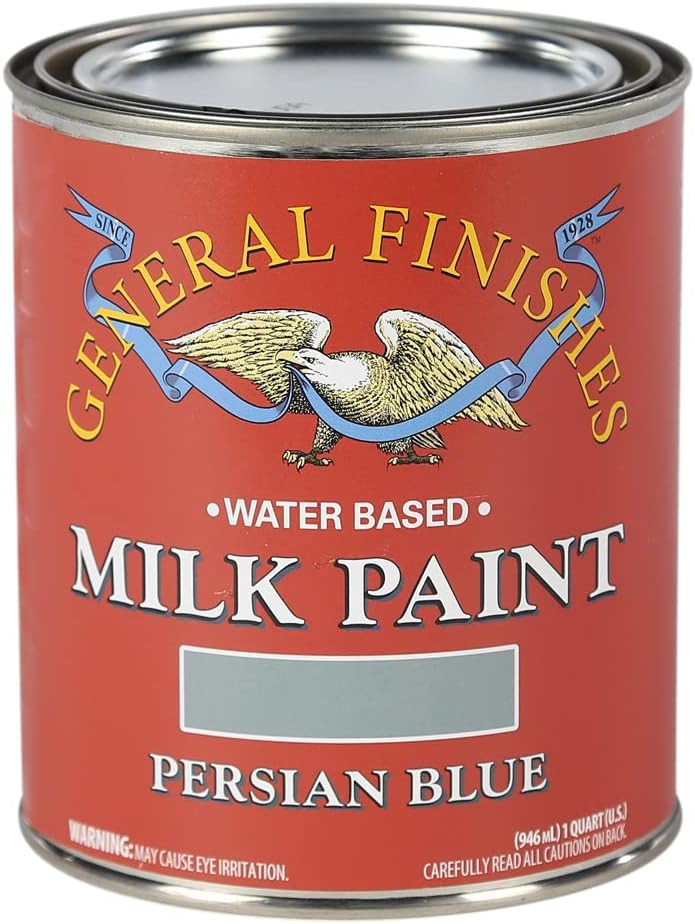 General Finishes Water Based Milk Paint Persian Blue Quart | Amazon (US)