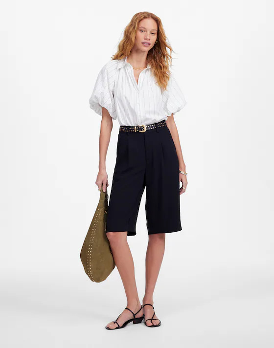 Slouchy Shorts in Crepe | Madewell
