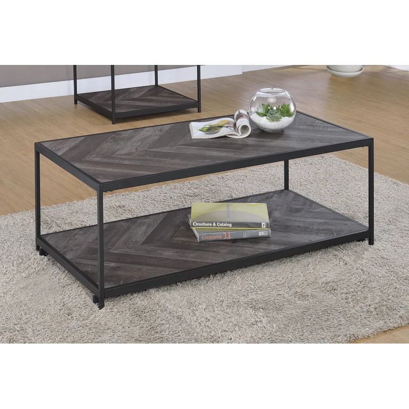 Gandara Floor Shelf Coffee Table with Storage | Wayfair North America