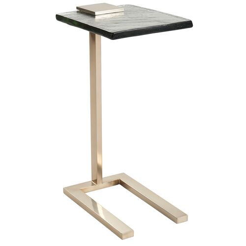 Nico Martini Table - Smoke Glass/Champagne Gold | One Kings Lane