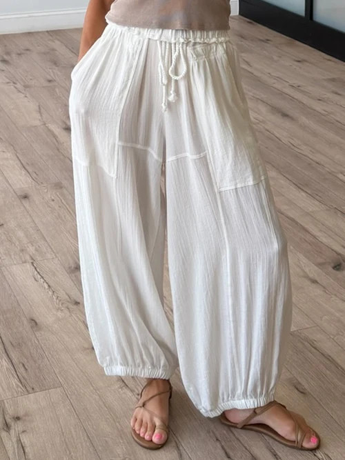 Austyn Baggy Balloon Pants | White | Shop Talulah