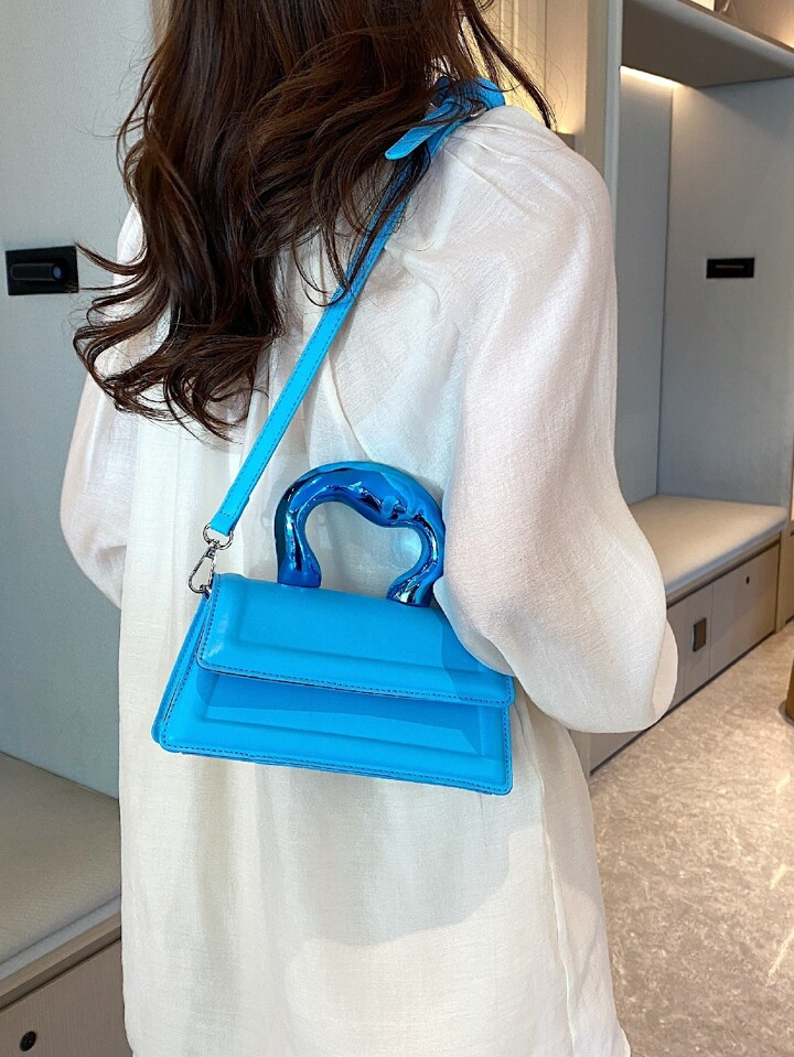 Minimalist Flip Cover Fashion Pu Square Bag | SHEIN