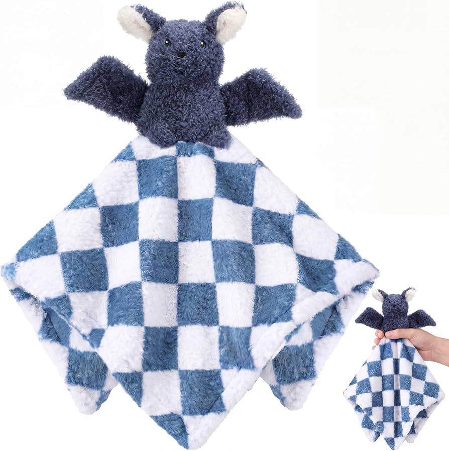 Simgoing 16 in Halloween Bat Security Blanket Loveys Gifts for Babies | Amazon (US)
