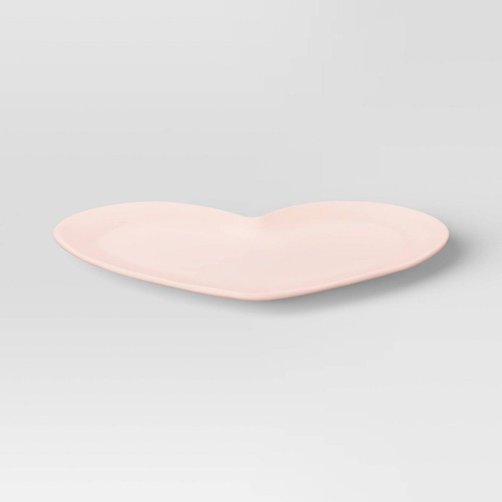 11"" x 10"" Melamine Heart Plate Pink - Opalhouse | Target