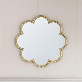 Microbeaded Floral Mirror (30") | Pottery Barn Teen