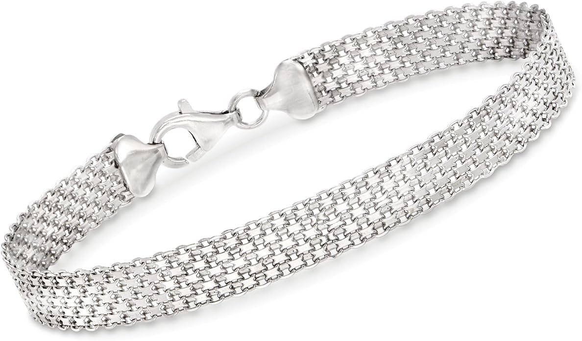 Ross-Simons Sterling Silver Bismark-Link Bracelet | Amazon (US)