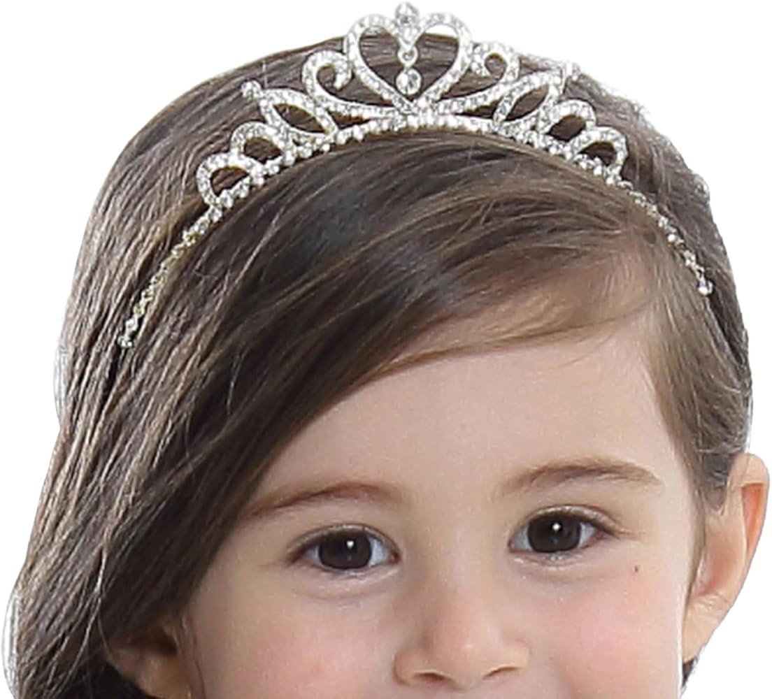 Girls Princess Crystal Tiara Crown For Birthday Party | Amazon (US)