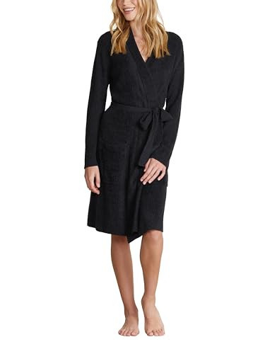 Barefoot Dreams® CozyChic Lite® Ribbed Robe, Black, S/M | Amazon (US)