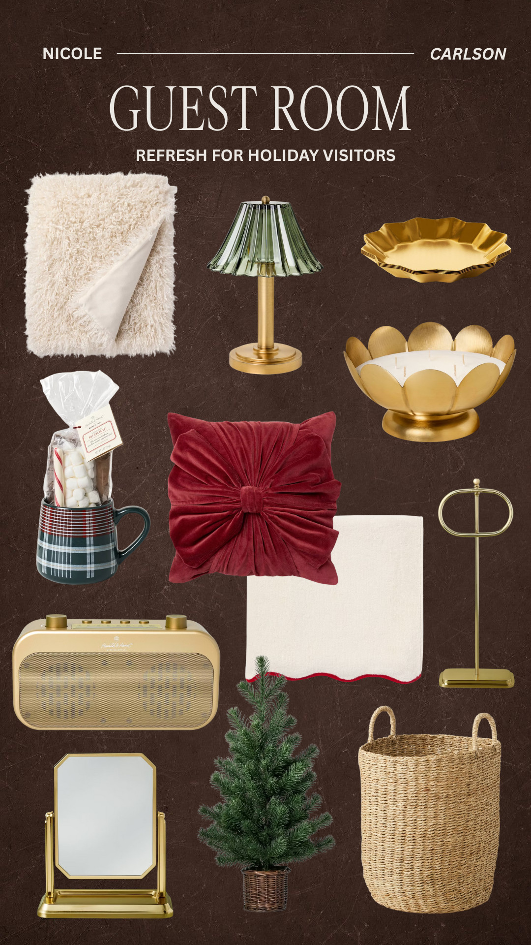 Guest room refresh for holiday visitors. Throw pillows, blankets, room decor, and bathroom essentials with seasonal accents to create a festive and cosy atmosphere.  

 

#LTKGiftGuide #LTKHoliday #LTKU