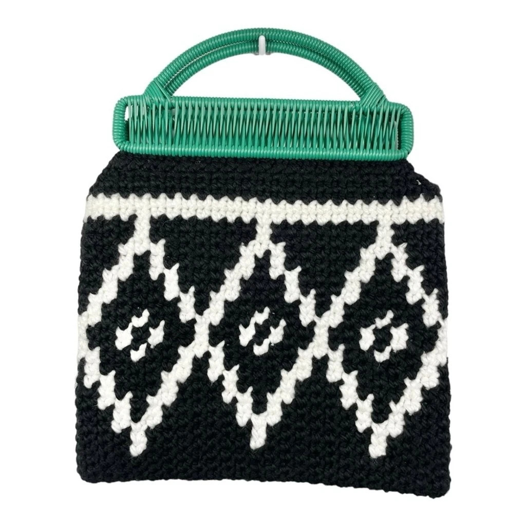 Market Knit Top Handle Tote Bag (Like MARNI) | eBay US