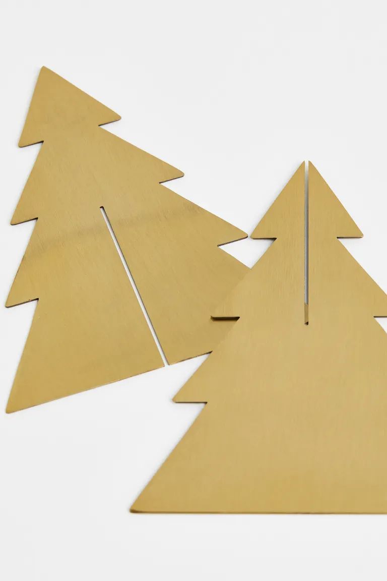 Large Tree Table Decoration - Gold-colored/Christmas tree - Home All | H&M US | H&M (US + CA)