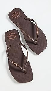 Havaianas Women's Slim Square Logo Pop Up Flip Flops | Amazon (US)