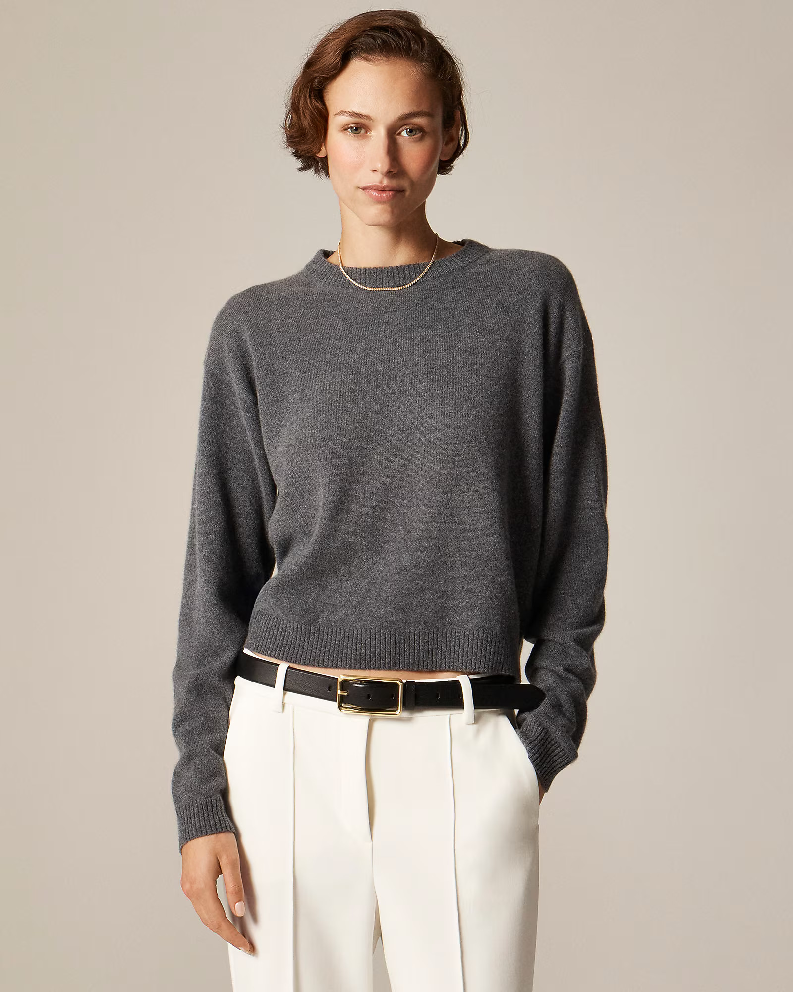 Perfect cashmere crewneck sweater | J. Crew US