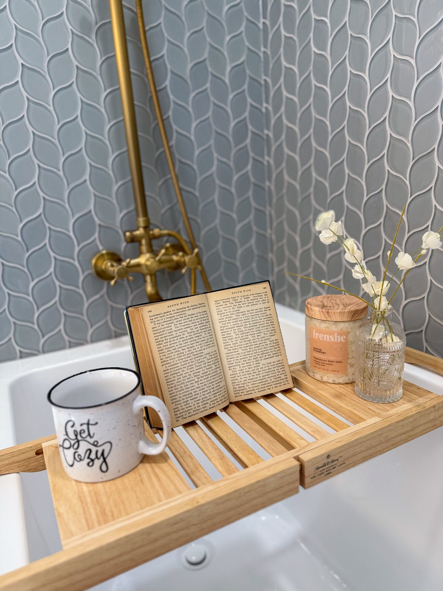 ‘Get cozy’ with this bath tray! Finally take a moment for yourself—your favorite book, a relaxing soak, and well-deserved downtime after a week well spent. 

 

#LTKHome