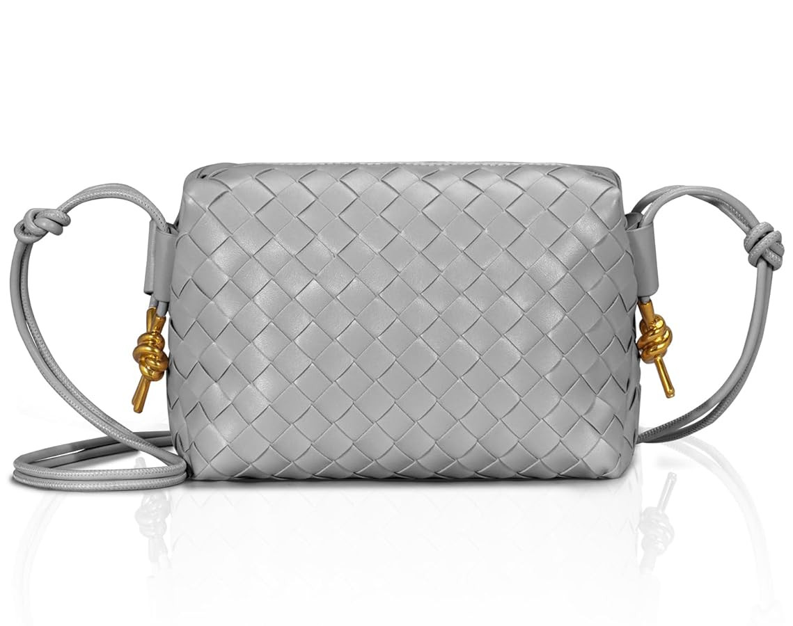 Crossbody Bags Woven Small Purses Shoulder Bag Leather Handbags for Women | Amazon (US)
