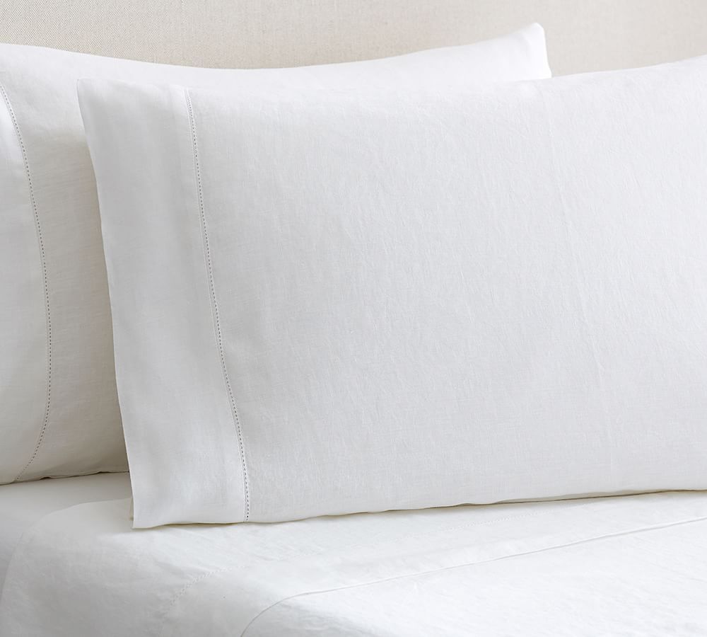 Belgian Flax Linen Pillowcases - Set of 2 | Pottery Barn (US)