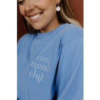 Cool Moms Club| Mom Crewneck Long Sleeve| Embroidered Crewneck| Mommy & Me| Twinning| Summer Vibes| Sewing | Etsy (US)