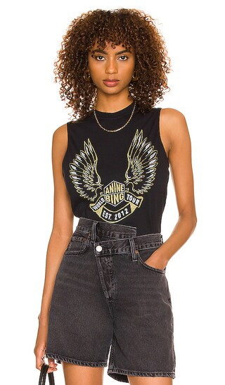 Lennon Tee Gold Wings in Black | Revolve Clothing (Global)